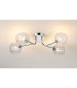 Tivoli Linear Semi Flush Ceiling 4 Light G9 IP44 Polished Chrome/Clear Ribbed Round Glass-3