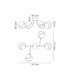 Tivoli Linear Semi Flush Ceiling 4 Light G9 IP44 Satin Black/Grey Round Marble Effect Glass-2