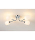 Tivoli Linear Semi Flush Ceiling 4 Light G9 IP44 Polished Chrome/Opal Smooth Tubular Glass-3