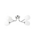 Tivoli Linear Semi Flush Ceiling 4 Light G9 IP44 Polished Chrome/Opal Smooth Tubular Glass-4