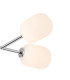 Tivoli Linear Semi Flush Ceiling 4 Light G9 IP44 Polished Chrome/Opal Smooth Tubular Glass-5