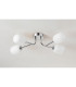 Tivoli Linear Semi Flush Ceiling 4 Light G9 IP44 Polished Chrome/Opal Smooth Tubular Glass-7