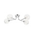 Tivoli Linear Semi Flush Ceiling 4 Light G9 IP44 Polished Chrome/Clear Dune Effect Round Glass-4