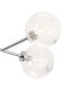 Tivoli Linear Semi Flush Ceiling 4 Light G9 IP44 Polished Chrome/Clear Dune Effect Round Glass-6