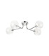 Tivoli Linear Semi Flush Ceiling 4 Light G9 IP44 Polished Chrome/Clear Swirl Round Glass-4