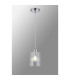 Hanover 12cm Pendant 1 x E14 IP44 Polished Chrome/Clear Glass-3