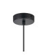 Hanover 12cm Pendant 1 x E14 IP44 Satin Black/Clear Glass-6