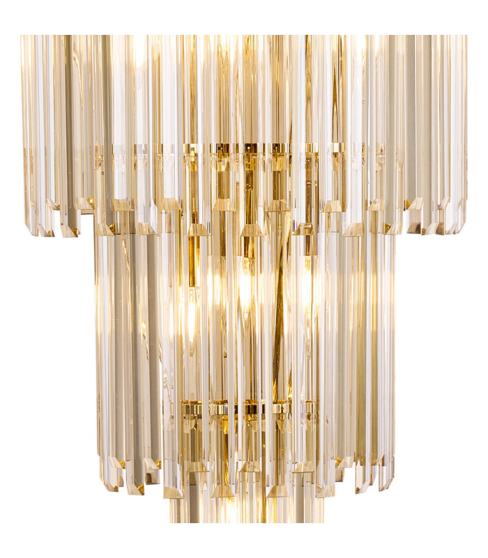 Delmar 61cm Tall Pendant 17 Light E14 French Gold/Champagne Glass Item Weight: 21.8kg-6