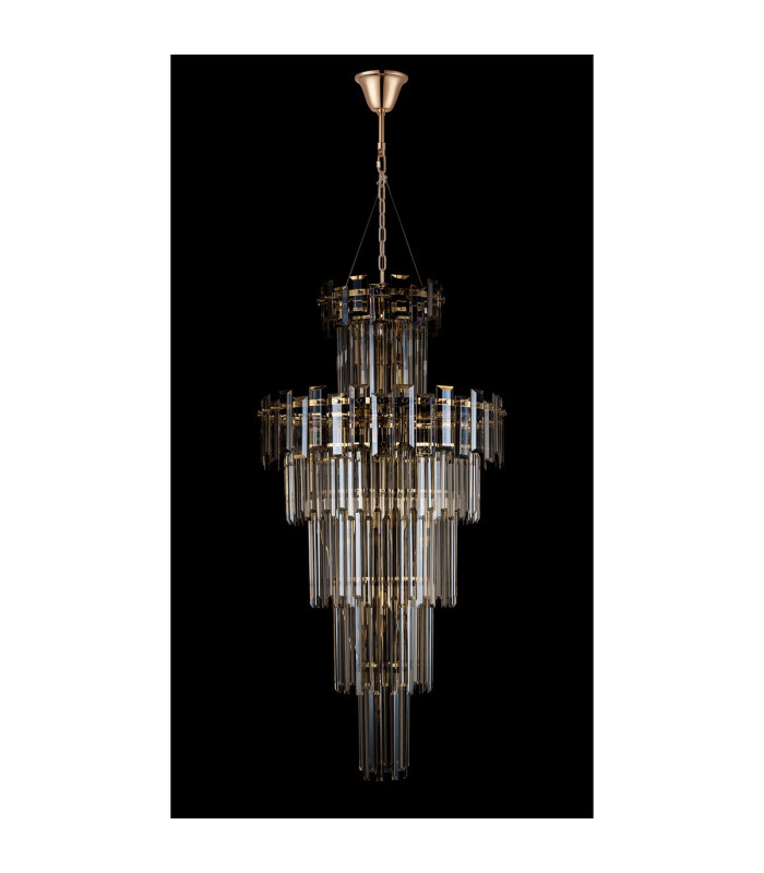 Delmar 61cm Tall Pendant 17 Light E14 French Gold/Champagne Glass Item Weight: 21.8kg-7