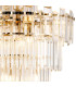 Delmar 61cm Tall Pendant 17 Light E14 French Gold/Clear Glass Item Weight: 21.8kg-6