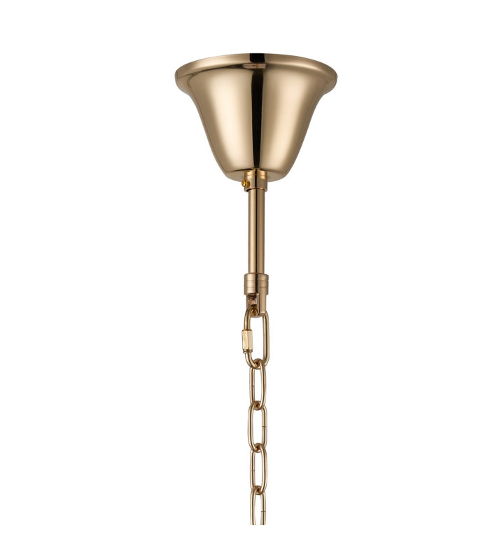Delmar 61cm Tall Pendant 17 Light E14 French Gold/Smoke Glass Item Weight: 21.8kg-4