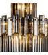 Delmar 61cm Tall Pendant 17 Light E14 French Gold/Smoke Glass Item Weight: 21.8kg-5