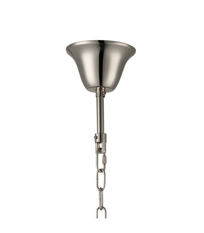 Delmar 61cm Tall Pendant 17 Light E14 Polished Nickel/Champagne Glass Item Weight: 21.8kg-5