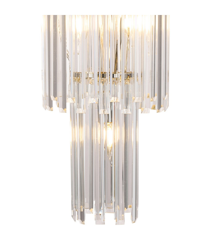 Delmar 61cm Tall Pendant 17 Light E14 Polished Nickel/Clear Glass Item Weight: 21.8kg-7