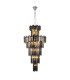 Delmar 61cm Tall Pendant 17 Light E14 Polished Nickel/Smoke Glass Item Weight: 21.8kg-1