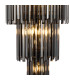 Delmar 61cm Tall Pendant 17 Light E14 Polished Nickel/Smoke Glass Item Weight: 21.8kg-7