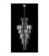 Delmar 61cm Tall Pendant 17 Light E14 Polished Nickel/Smoke Glass Item Weight: 21.8kg-8