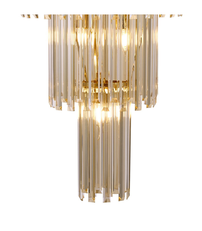 Delmar 81cm Tall Pendant 27 Light E14 French Gold/Champagne Glass Item Weight: 35kg-9