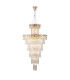 Delmar 81cm Tall Pendant 27 Light E14 French Gold/Clear Glass Item Weight: 35kg-1