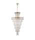 Delmar 81cm Tall Pendant 27 Light E14 French Gold/Clear Glass Item Weight: 35kg-5