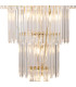 Delmar 81cm Tall Pendant 27 Light E14 French Gold/Clear Glass Item Weight: 35kg-8
