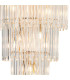 Delmar 81cm Tall Pendant 27 Light E14 French Gold/Clear Glass Item Weight: 35kg-9