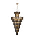 Delmar 81cm Tall Pendant 27 Light E14 French Gold/Smoke Glass Item Weight: 35kg-1