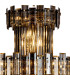 Delmar 81cm Tall Pendant 27 Light E14 French Gold/Smoke Glass Item Weight: 35kg-6