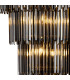 Delmar 81cm Tall Pendant 27 Light E14 French Gold/Smoke Glass Item Weight: 35kg-7