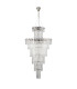 Delmar 81cm Tall Pendant 27 Light E14 Polished Nickel/Clear Glass Item Weight: 35kg-4