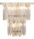 Delmar 81cm Tall Pendant 27 Light E14 Polished Nickel/Clear Glass Item Weight: 35kg-7