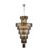 Delmar 81cm Tall Pendant 27 Light E14 Polished Nickel/Smoke Glass Item Weight: 35kg-1