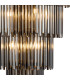 Delmar 81cm Tall Pendant 27 Light E14 Polished Nickel/Smoke Glass Item Weight: 35kg-8