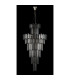 Delmar 81cm Tall Pendant 27 Light E14 Polished Nickel/Smoke Glass Item Weight: 35kg-10