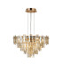 Delmar 61cm Pendant 10 Light E14 French Gold/Champagne Glass-1