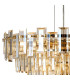 Delmar 61cm Pendant 10 Light E14 French Gold/Champagne Glass-6