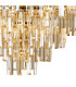 Delmar 61cm Pendant 10 Light E14 French Gold/Champagne Glass-7