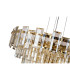 Delmar 61cm Pendant 10 Light E14 French Gold/Champagne Glass-10