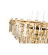 Delmar 61cm Pendant 10 Light E14 French Gold/Champagne Glass-11