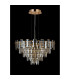 Delmar 61cm Pendant 10 Light E14 French Gold/Champagne Glass-12
