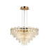 Delmar 61cm Pendant 10 Light E14 French Gold/Clear Glass-1