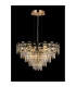 Delmar 61cm Pendant 10 Light E14 French Gold/Clear Glass-3