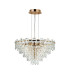 Delmar 61cm Pendant 10 Light E14 French Gold/Clear Glass-4