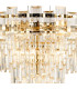 Delmar 61cm Pendant 10 Light E14 French Gold/Clear Glass-5