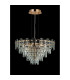 Delmar 61cm Pendant 10 Light E14 French Gold/Clear Glass-7