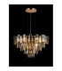 Delmar 61cm Pendant 10 Light E14 French Gold/Smoke Glass-3