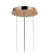 Delmar 61cm Pendant 10 Light E14 French Gold/Smoke Glass-5
