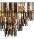 Delmar 61cm Pendant 10 Light E14 French Gold/Smoke Glass-7