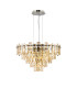 Delmar 61cm Pendant 10 Light E14 Polished Nickel/Champagne Glass-1