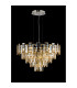 Delmar 61cm Pendant 10 Light E14 Polished Nickel/Champagne Glass-3